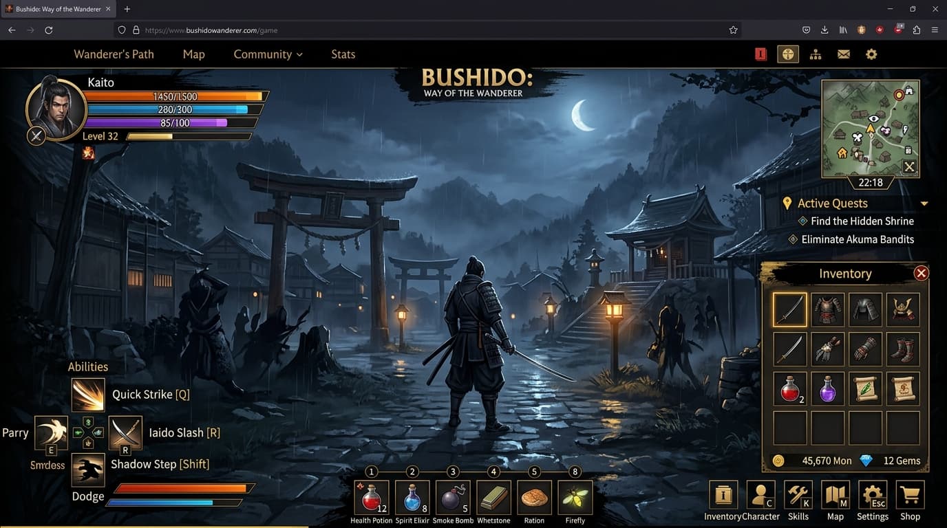 Bushido: Way of the Wanderer Dark Screenshot